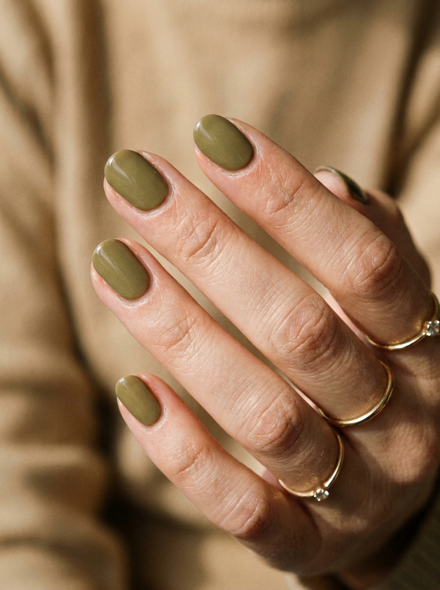 Olive Green als Herbst Nagelfarben Inspiration 2026